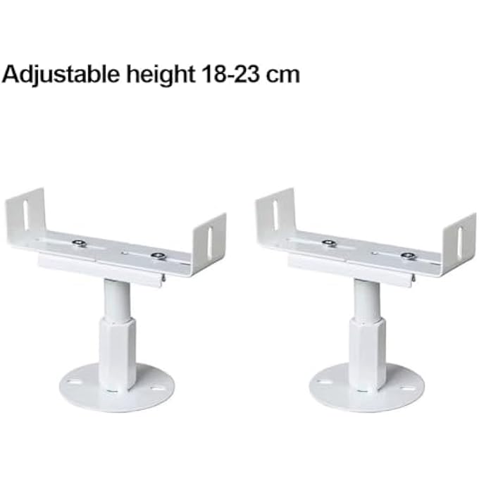 VINTAGE RADIATOR BRACKETS 18-23CM TALL ADJUSTABLE COLUMNS RADIATOR SUPPORT TRADITIONAL RADIATOR SUPPORT WHITE IRON (PACK OF 2) - Image 3