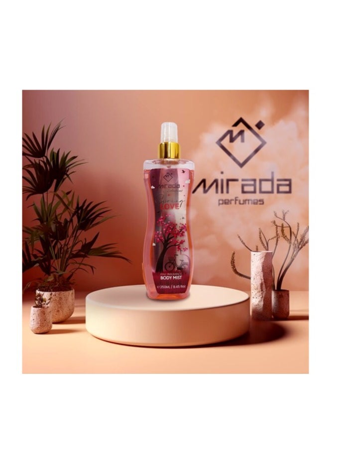 Mirada Spring Love Body Mist For Women 250ml  - Image 2