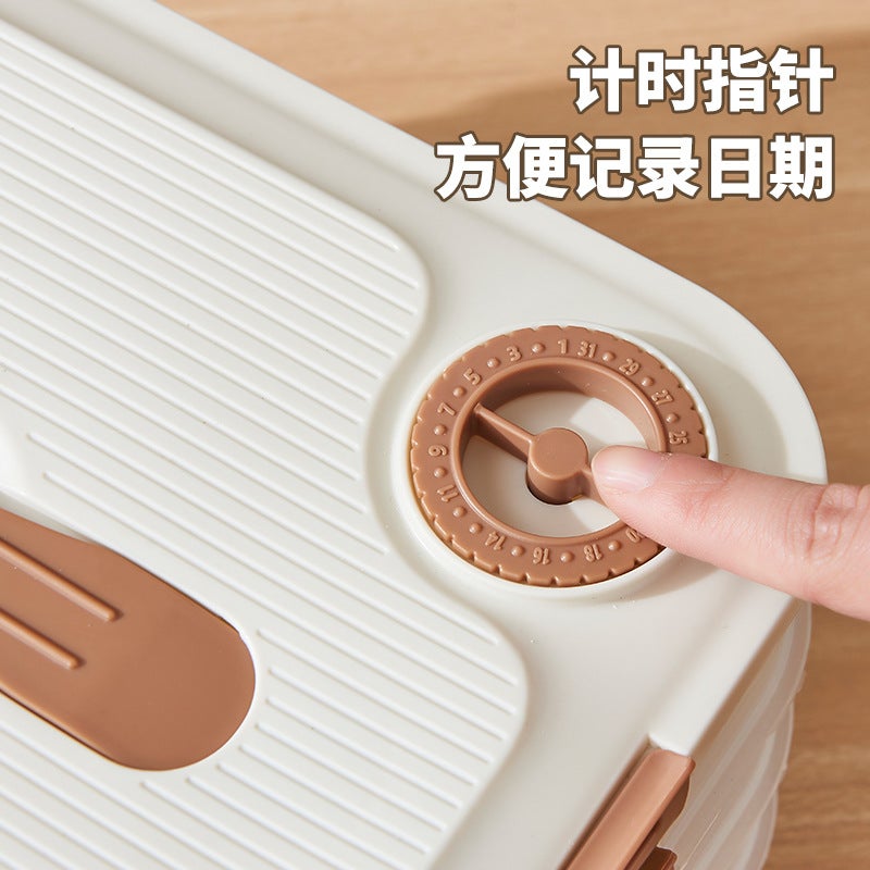 Plastic Dumpling Storage Box – Multi-Layer Freezer Crisper for Quick-Frozen Wontons - Image 4