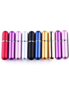 ORiTi ORiTi 10pcs Perfume Spray Bottle Set - Portable Mini Refillable Perfume Atomizer Bottle for Travel Spray Scent Pump Case 5 ml (Multicolor)  - Image 1