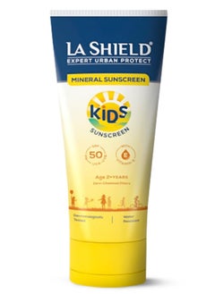 La Shield La Shield Kids Sunscreen Gel SPF 50 PA+++|100% Mineral Sunscreen|For kids above 2 years age|Enriched with Vitamin E & Hyaluronic Acid|Suitable for Sensitive skin|4 hour water resistant|Fragrance free  - Image 1