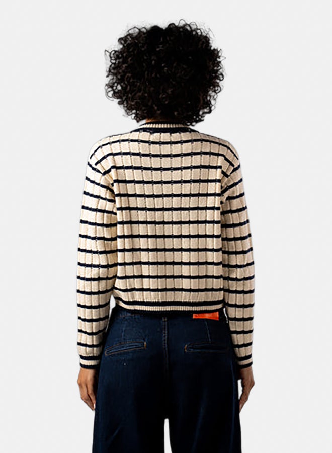 ASTK Striped Button-down Cardigan - Image 3