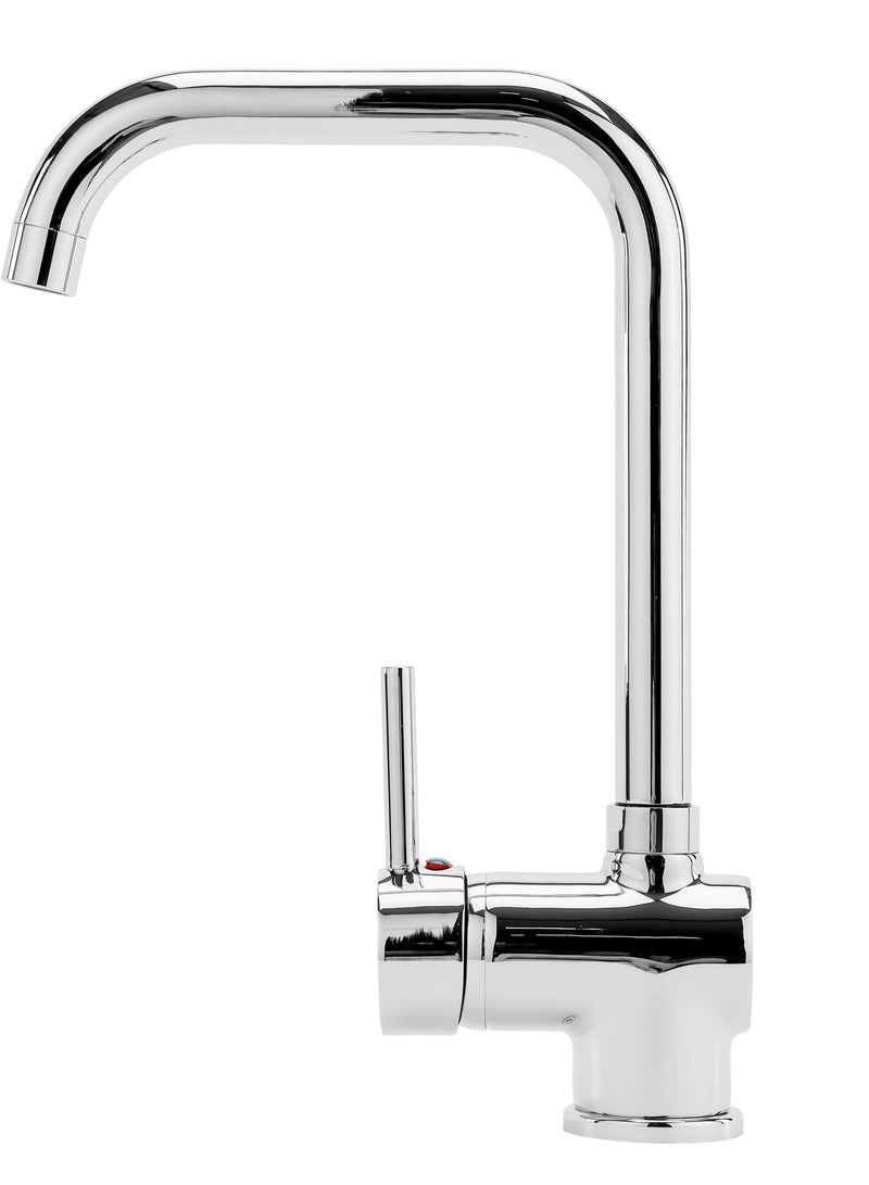 GEEPAS Single Lever Sink Mixer With Deck Mounted Tap for Kitchen and Bathroom - Image 1