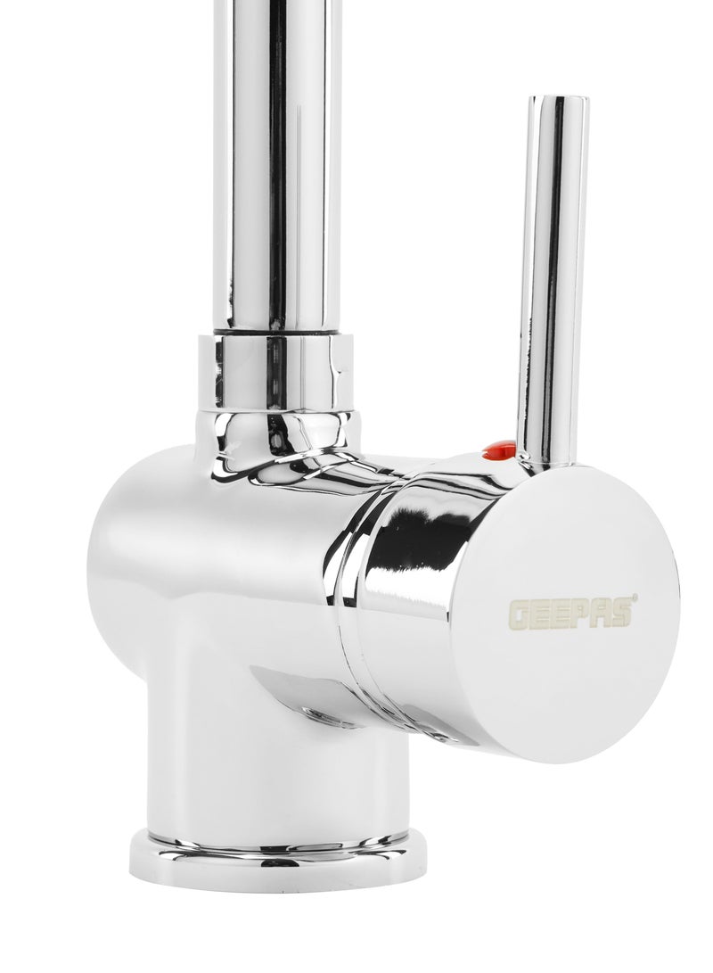 GEEPAS Single Lever Sink Mixer With Deck Mounted Tap for Kitchen and Bathroom - Image 3