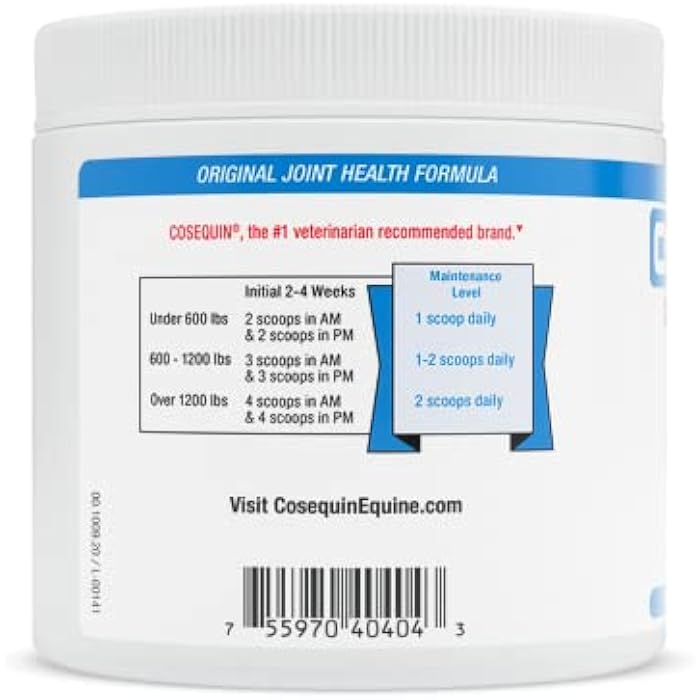 Nutramax Laboratories Original Joint Health Supplement for Horses - Powder with Glucosamine and Chondroitin, 280 Grams - Image 3