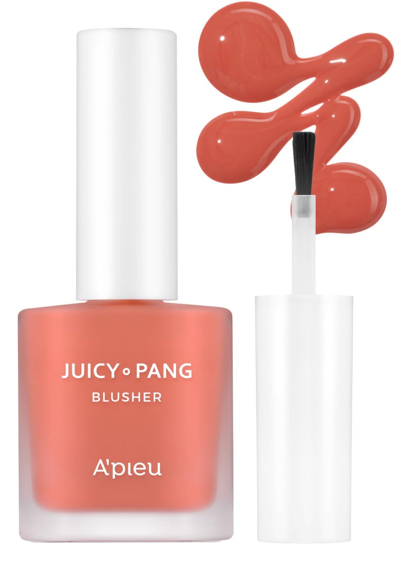 A'PIEU APIEU JuicyPang Water Blusher CR02 031 fl oz DewyLiquid Cheek Color with Fruity Tint and Soft Blendable Texture Fruit Extract Blend Rose Flower Water
