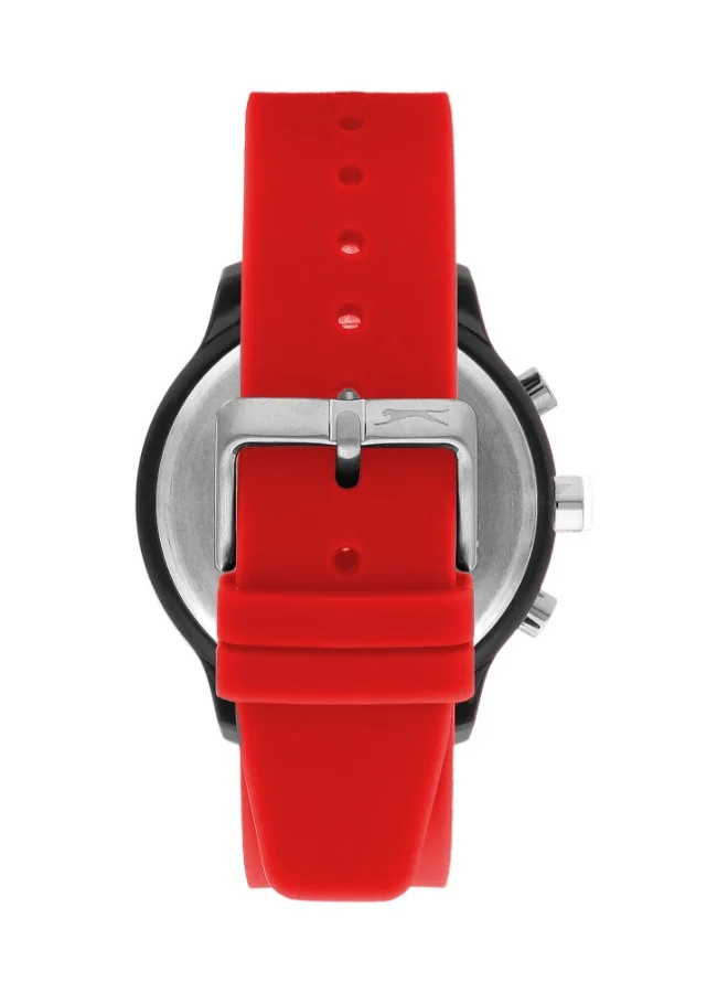 Slazenger Slazenger SL.9.2201.2.07 Unisex Multi Function Display Watch & Silicone Strap Red