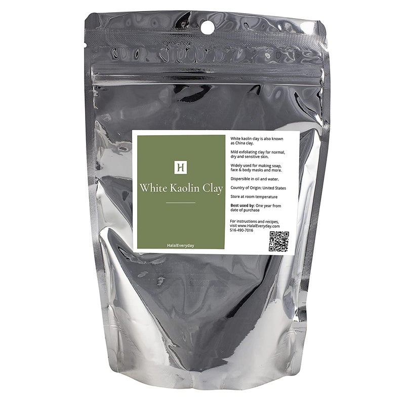 White Kaolin Clay Powder 1 pound Cosmetic Grade 100 Natural DIY Facial Mask