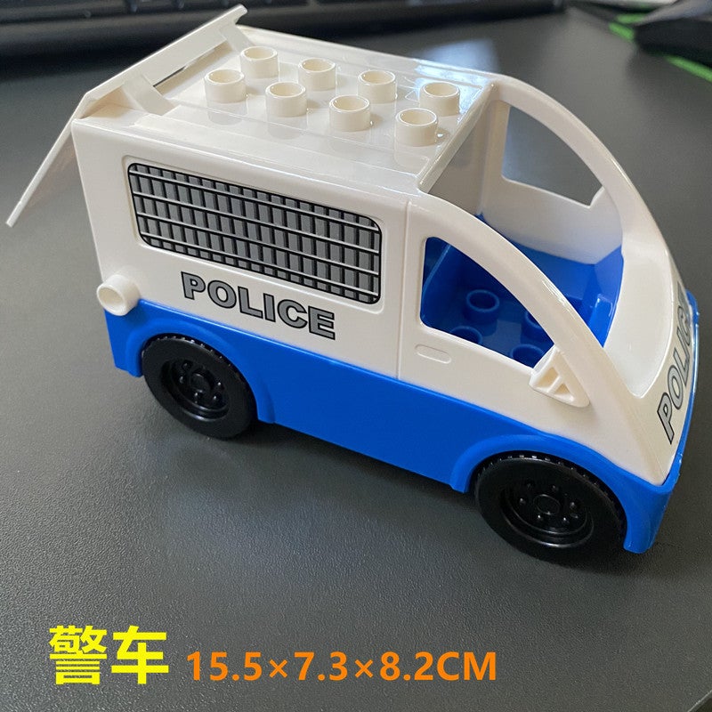 Compatible With Lego Large Particle Building Blocks Assembled Aircraft Educational Toys Fire Truck Bus Boat Vehicle Accessories - Image 1
