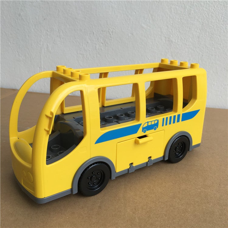 Compatible With Lego Large Particle Building Blocks Assembled Aircraft Educational Toys Fire Truck Bus Boat Vehicle Accessories - Image 3