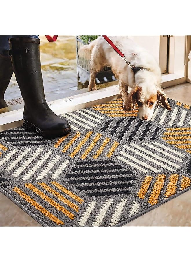 Mumoo Bear - Bear Non-slip Door Mat 60 x 90 cm, Machine Washable Soft Doormat Dirt Trapper Area Rug Front Door Entrance Rug for Indoor, Outdoor, Living Room, Hallway, Courtyard - Image 1