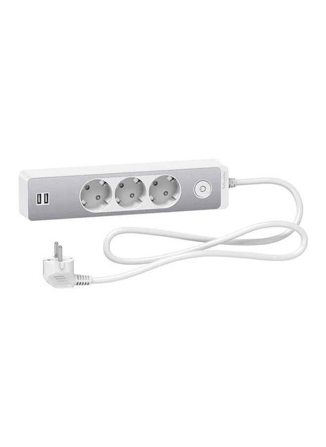 شنايدر إلكتريك وصلة كهربائية ممتدة يونيكا 3 A+A USB شوكو كابل أنثراسايت للتحويل 