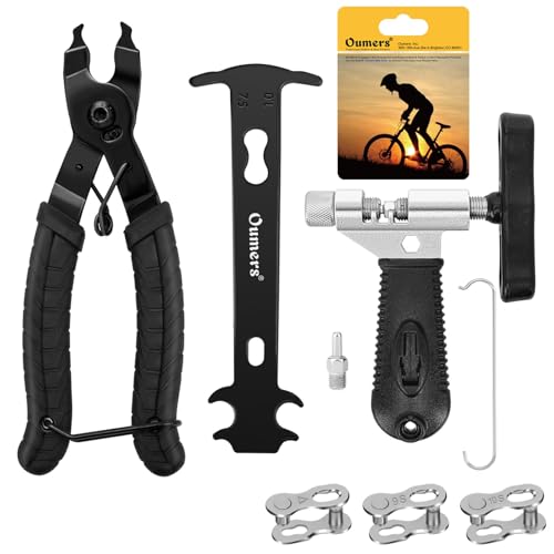 Oumers Bike Chain Repair Tools Set, Bicycle Chain Break Tool, Master Link Pliers, Bike Wear Checker Indicator Opener Closer Remover Pliers - Image 1