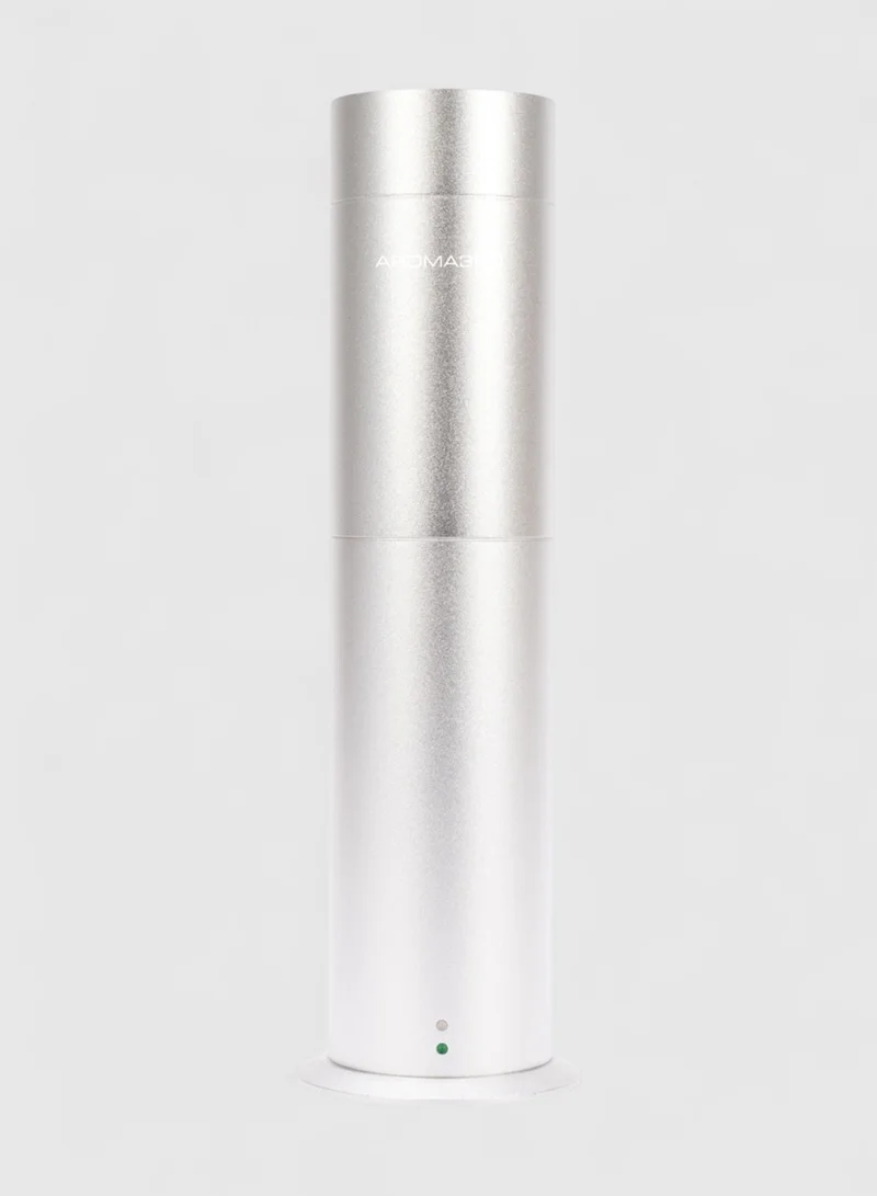AROMA360 Mini Pro Essential Oil Diffuser - 600 sq ft Coverage - Aromatherapy Scent Diffuser for Home - Air Freshener - Compatible with Pro-Pod Oil- Silver
