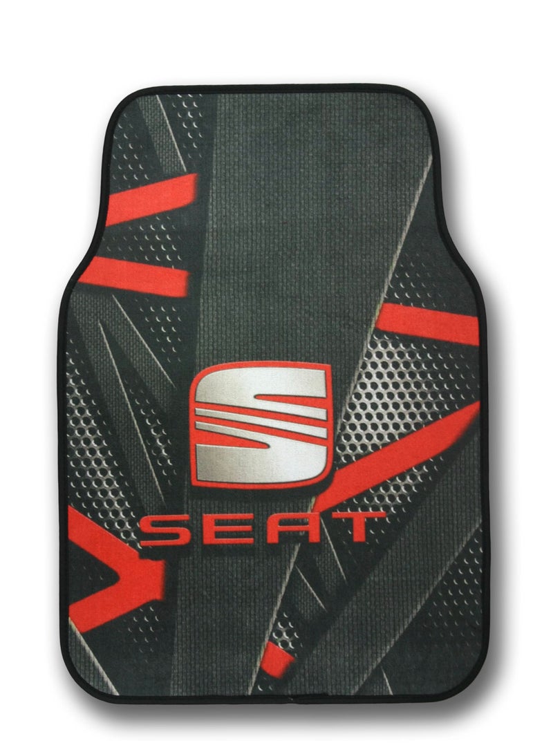 Universal Car Floor Mats Set 5 Pieces Compatible With SEAT Vehicles Anti Slip Design Durable Easy To Clean Protects Interior From Dirt Dust Mud Water And Daily Spills Front Rear And Center Mats For Daily Use - Image 2