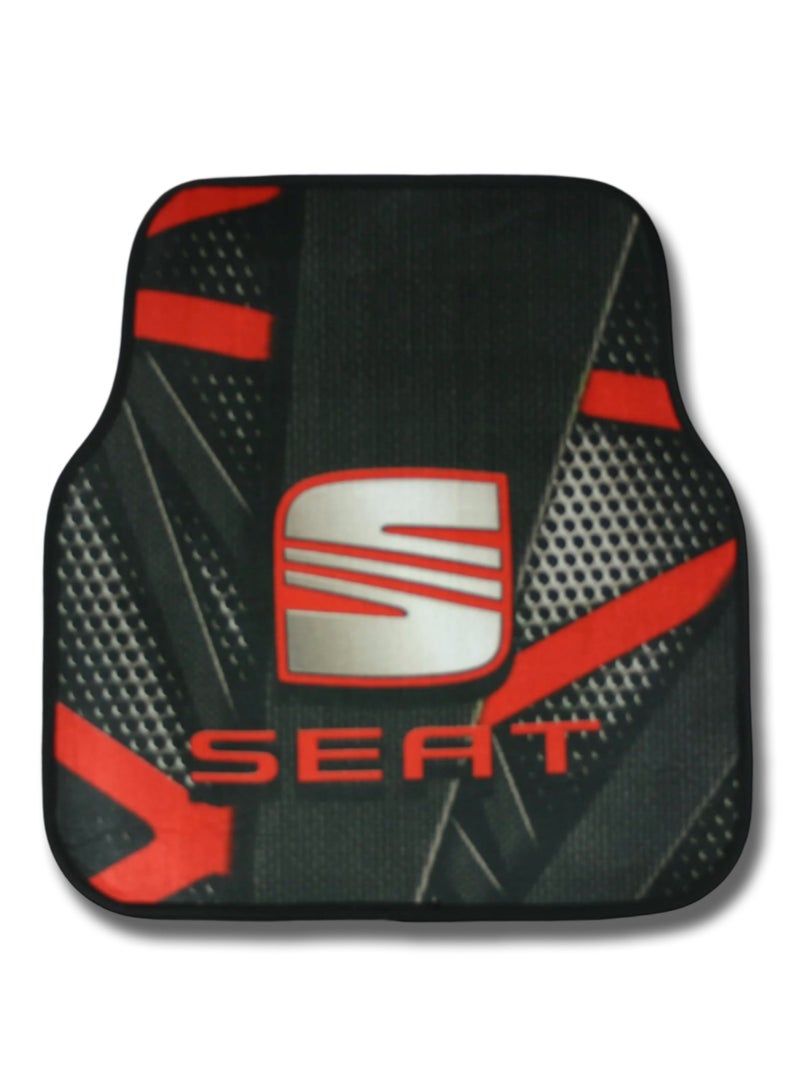 Universal Car Floor Mats Set 5 Pieces Compatible With SEAT Vehicles Anti Slip Design Durable Easy To Clean Protects Interior From Dirt Dust Mud Water And Daily Spills Front Rear And Center Mats For Daily Use - Image 3