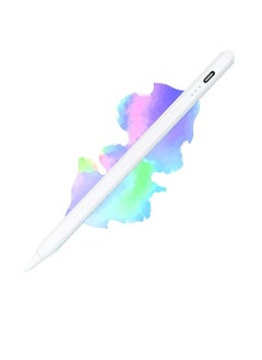 Stylus Pens for iPad, High Sensitivity Disc & Fiber Tip Universal Stylus with Magnetic Cap, Compatible with iPhone/iPad Pro/Mini/Air/Android/Microsoft Tablets (White) (3 Pack)