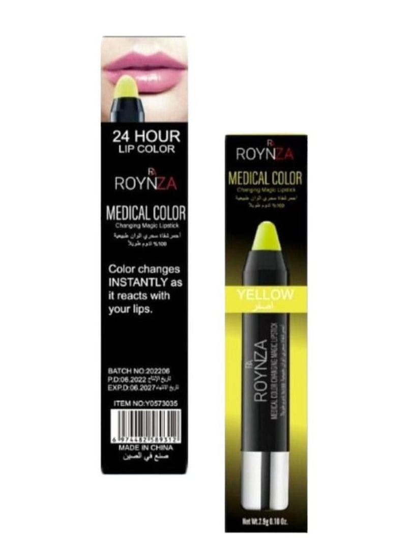 ROYNZA - MEDICAL COLOR CHANGING MAGIC LIPSTICK YELLWO - Image 1