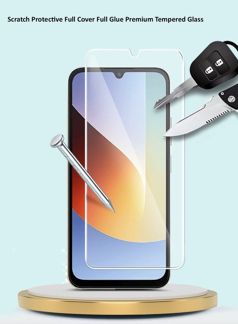 GMAX Xiaomi Redmi A7 Pro 4G / Redmi A7 4G / Xiaomi Poco C85x 5G 2026 GMAX Premium Series Curved Edges 9H 2.5D Tempered Glass Screen Protector - Clear - Image 3