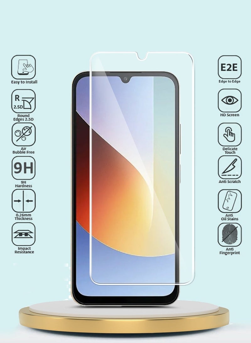 GMAX Xiaomi Redmi A7 Pro 4G / Redmi A7 4G / Xiaomi Poco C85x 5G 2026 GMAX Premium Series Curved Edges 9H 2.5D Tempered Glass Screen Protector - Clear - Image 2
