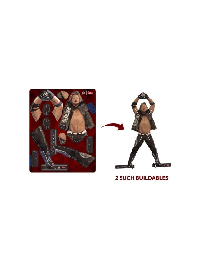 توبس Topps India WWE - مجسمات قابلة للتركيب، (عبوة من قطعتين) × 4، منتج رسمي - Image 4