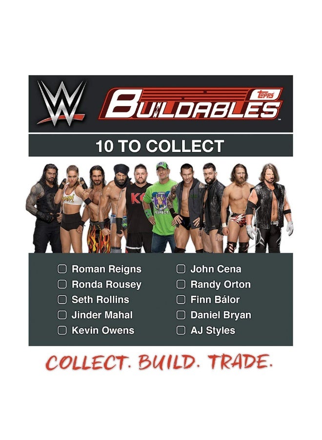 توبس Topps India WWE - مجسمات قابلة للتركيب، (عبوة من قطعتين) × 4، منتج رسمي - Image 3