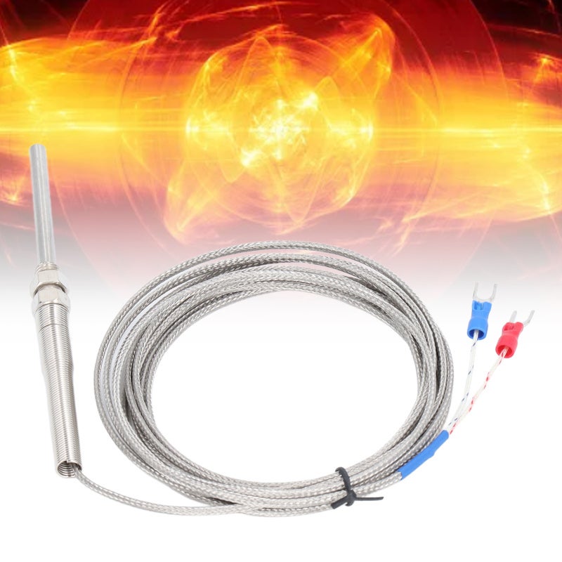 K Type Thermocouple 3 Meters Quick Response Temperature Sensor - High Temperature Resistant Shielded Detector for Industrial Temperature Measurement, Maintenance and Control - Image 5