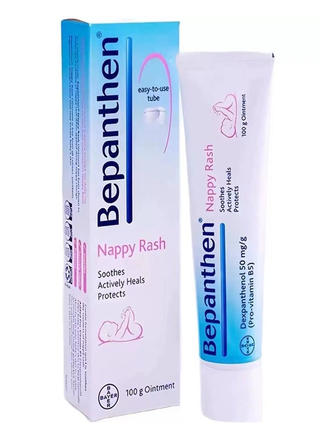 Bepanthen Nappy Care Ointment Moisturizing Cream With Dual-action and Nappy Rash Care 100g (Packaging May Vary)  - Image 1