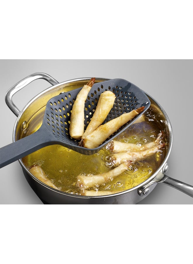 Joseph Joseph Joseph Joseph Updated Scoop Strainer Colander Slotted Spoon  Black  Large  10066  - Image 3