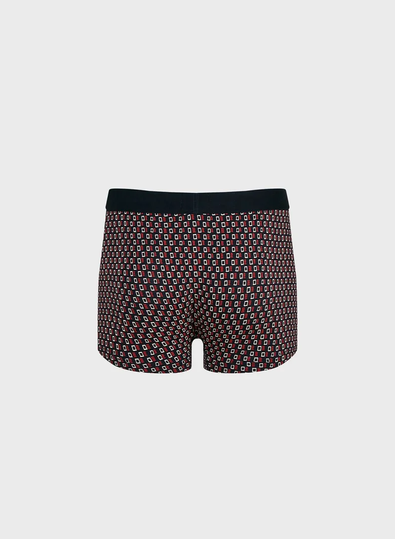 TOMMY HILFIGER Striped Logo Band Trunks