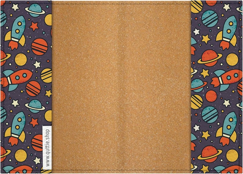 Quttie Passport Cover for Kids, Women and Men, Cute Travel Passport Holder (Dark Space) - Image 4