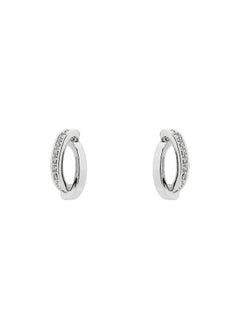 Karen Millen Oval Pavé Chain Stud Earring  - Image 1