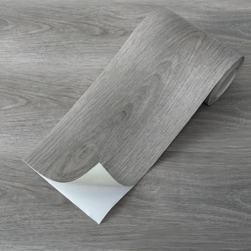 Art3d 15 Sqft Peel and Stick Floor Tiles 10Pcs Luxury Vinyl Plank Flooring Wood Look 36 6 Adhesive and Waterproof Tile Sticker for Bedroom Living Room Kitchen Gray - Image 1