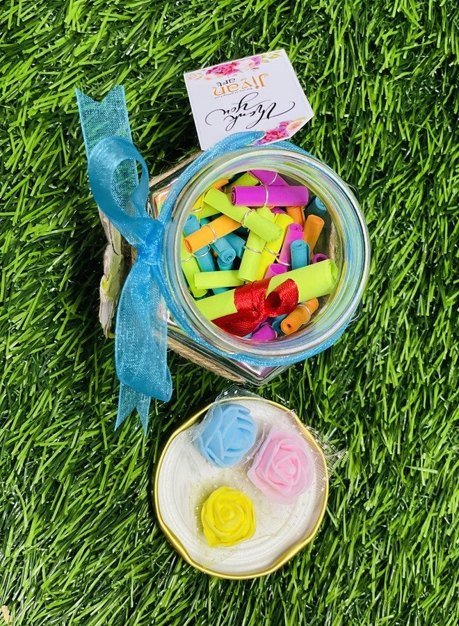 Jiyan art 101 Reasons Why I Love You Message Bottle Handmade Art for Loved Ones, Birthday, Anniversary, Valentines Day (Blank Roll, Write Yourself) - Image 3