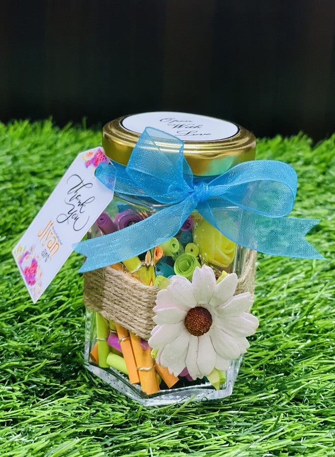 Jiyan art 101 Reasons Why I Love You Message Bottle Handmade Art for Loved Ones, Birthday, Anniversary, Valentines Day (Blank Roll, Write Yourself) - Image 1