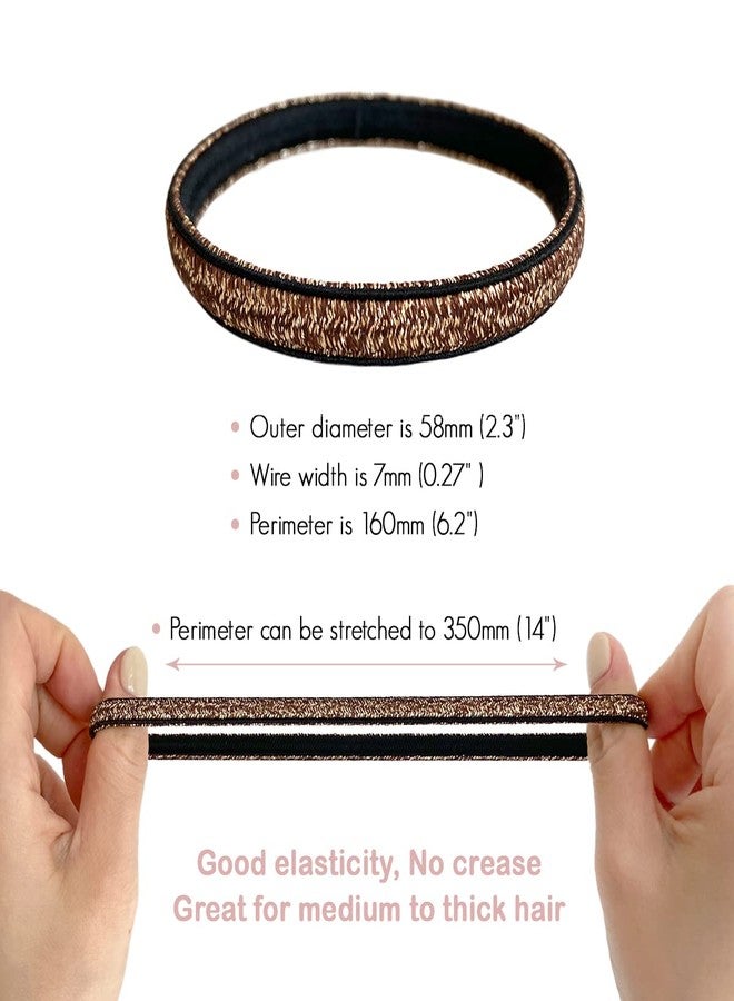 Cherssy Glitter Decorative Hair Ties Bracelets, 12 Pcs Cute Hair Ties and Colorful Bracelets for Women, Sparkly Hair Elastics Ponytail Holders Rubber Bands - Image 5