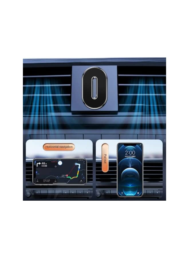 S-TOP Magnetic Car Phone Holder for Dashboard – Securely Holds Your Phone While Driving – Universal Compatibility - Black (E) - Image 1