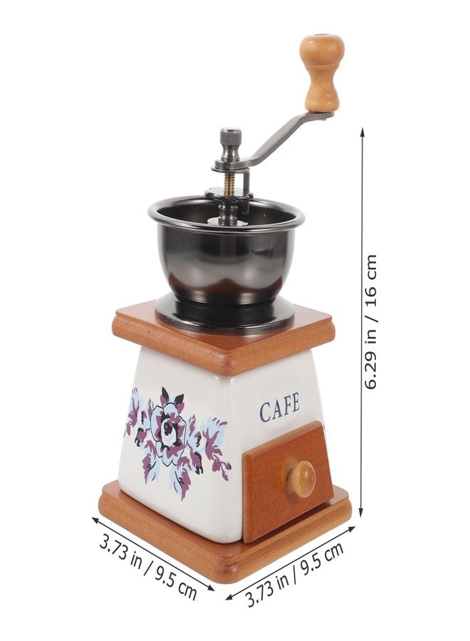 KICHOUSE Elegant Manual Coffee Machine Grinder Ceramic Burr Coffee Bean Mill Mini Pepper Grinder Space-saving for Kitchen - Image 2