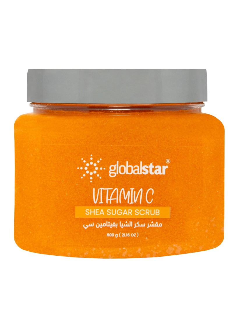 globalstar Shea and Vitamin C Sugar Scrub 600ml - Image 1