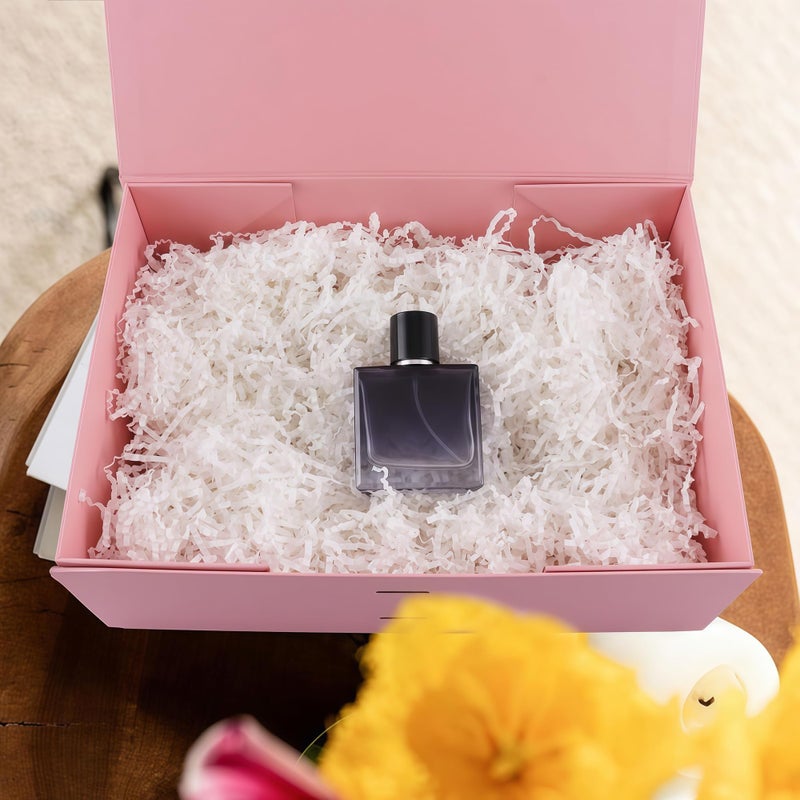 Iefoah Pink Gift Box For Presents 10.2?7.5?3.1'' Gift Boxes With Lids Magnetic Closure Groomsman Bridesmaid Proposal Box For Wedding Birthday Valentine Bridal Showers Gift Packaging - Image 5