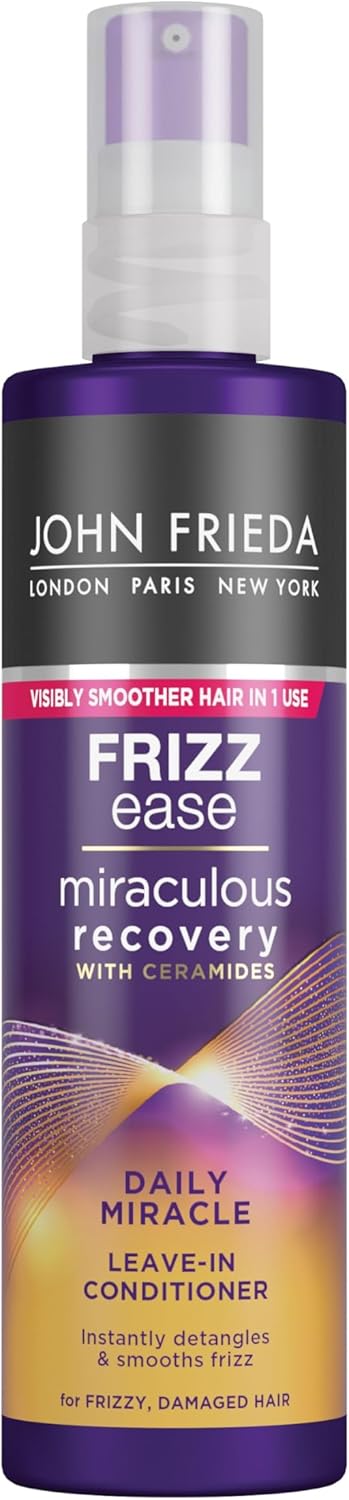 John Frieda Frizz Ease Daily Miracle Leave In Conditioner Moisturising Conditioner Spray for Frizzy Hair 200 ml