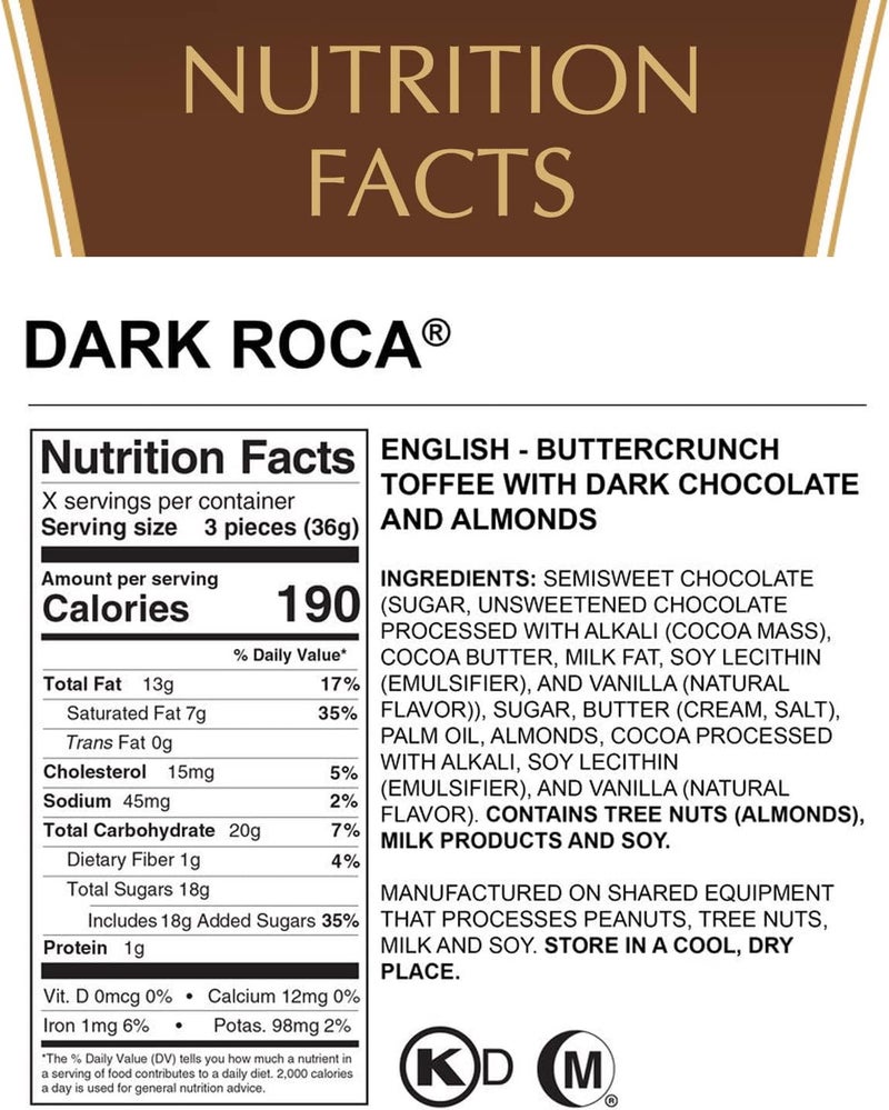 Roca Brown & Haley Dark Roca Almond Toffee - Image 3