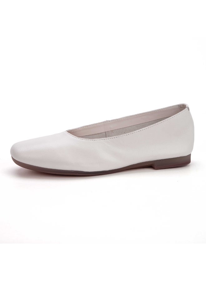 Women's Genuine Leather Ballet Flats Soft Sole Slip On Loafers Comfortable Work Shoes - Image 4