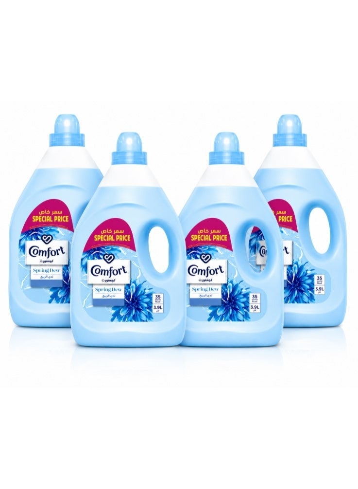 Comfort Spring Dew Fabric Conditioner 3.9L Pack of 4