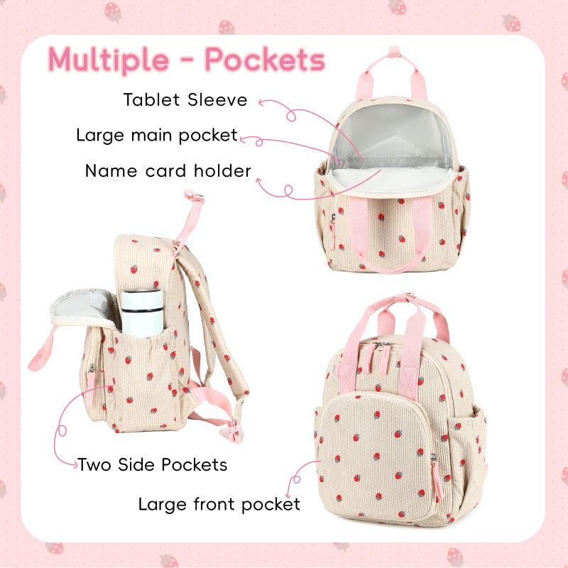 Bluboon Toddler Backpack for Girls Boys 2-4 Cute 12" Preschool Kindergarten Backpacks Kids Daycare Bags School Travel - Image 4