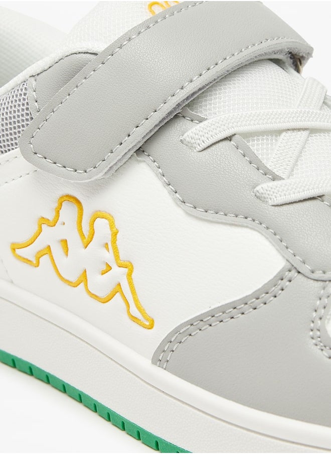 Kappa - Boys' Colourblock Low-Ankle Sneakers with Hook and Loop Closure - Image 1