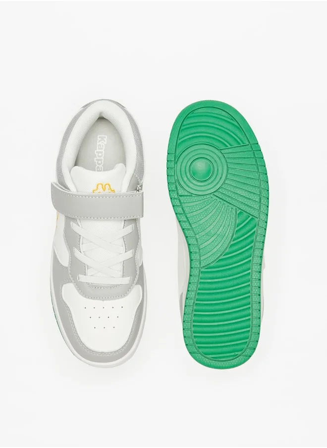 كابا Boys' Colourblock Low-Ankle Sneakers with Hook and Loop Closure