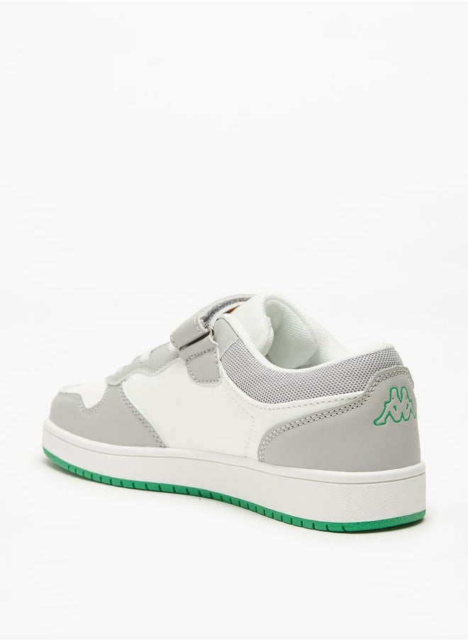 Kappa - Boys' Colourblock Low-Ankle Sneakers with Hook and Loop Closure - Image 1