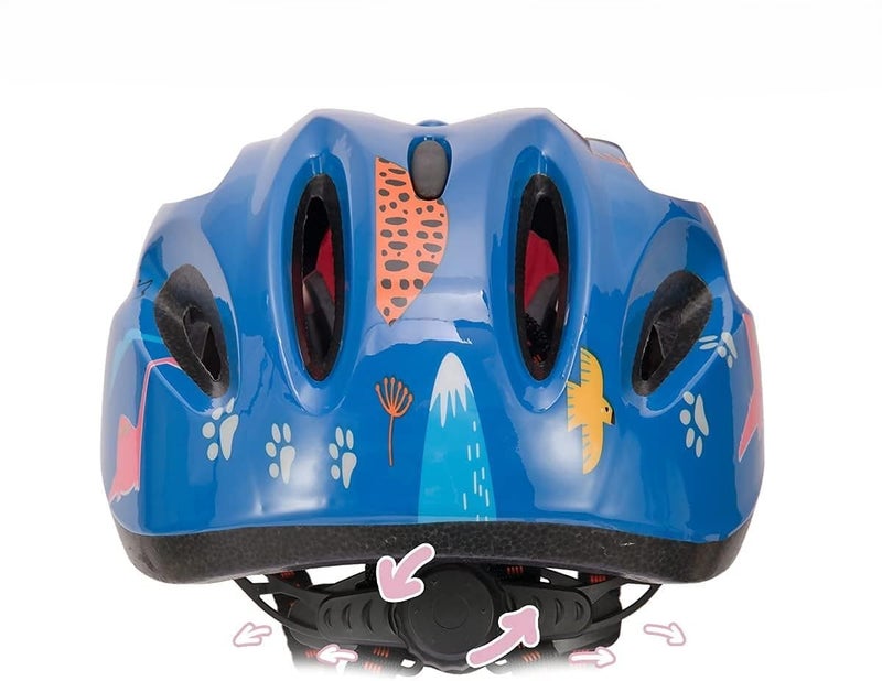FABSPORTS Printed Safety Helmet for Kids-Boys & Girls (5-12 Years), Light Weight Bicycle/Bike Helmet, Adjustable Size, Superior Ventilation for Cycling/Skating/Skate Boarding, Blue - Image 5