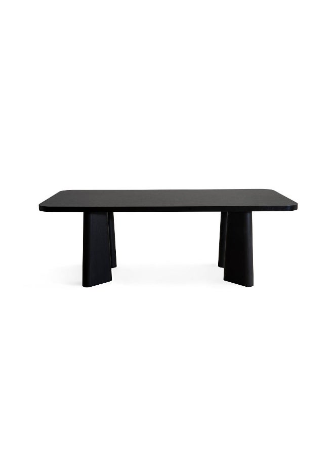 Pan Home Norway 6 Seater Dining Table - Black  - Image 3